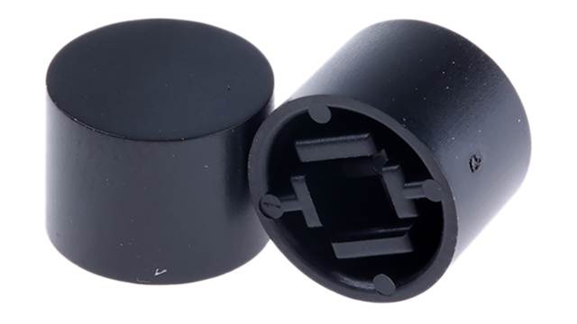 Omron Black Tactile Switch Cap for Series B3W-4000, Series B3F-4000, Series B3F-5000, B32-1610 | B32-1610