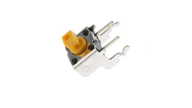 Omron Yellow Plunger Tactile Switch, SPST 50 mA @ 24 V dc Through Hole | B3F-3152