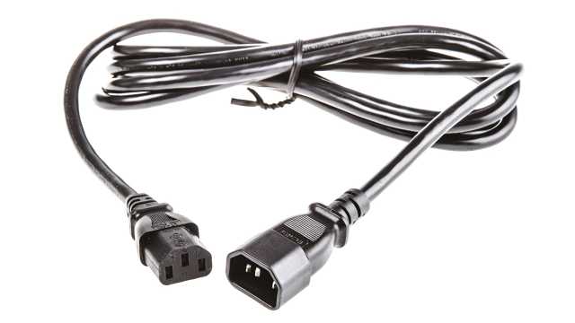 APC IEC C13 Socket to IEC C14 Plug Power Cord, 2.5m | AP9870