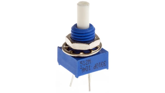 Bourns 3310 100kΩ Rotary Potentiometer 1-Gang, Panel Mount (Through Hole), 3310P-001-104L | 3310P-001-104L
