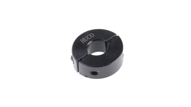 Huco Shaft Collar, Two Piece, Clamp Screw, OD 24 mm OD, W 9 mm, Steel | 046201010