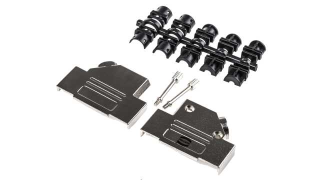 HARTING D-Sub Series Metal Right Angle D-Sub Backshell, 25 Way Strain Relief | 09670250333