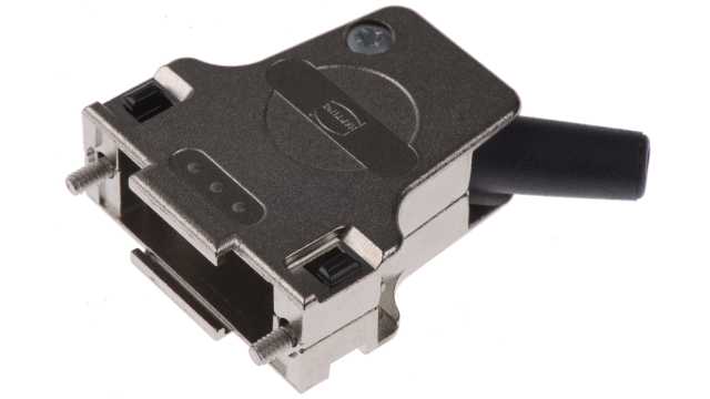 HARTING D-Sub Series Metal Right Angle D-Sub Backshell, 15 Way Strain Relief | 09670150334