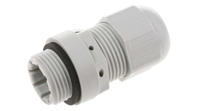 VentGLAND Series Grey Polyamide Cable Gland, M20 Thread, 6mm min., 13mm max., IP68, IP69K | ESVG 20 GRY
