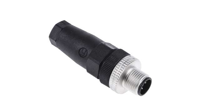 Telemecanique Sensors Circular Connector, 4 Contacts, Cable, M12 Connector, Plug, Male, IP67, XZCC Series | XZCC12MDM40B