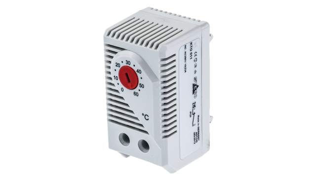 STEGO KTO 011/KTS 011 NC Enclosure Thermostat, 15 A, 120/250 V ac, 80 °C, 0 °C | 01140.0-00