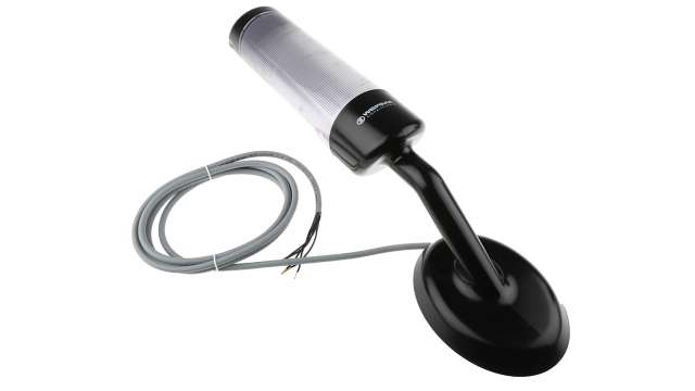 Werma Kompakt Series Clear Buzzer Signal Tower, 3 Lights, 24 V dc, Wall Mount | 695.300.55