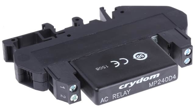 Sensata Crydom DRA1-MP Series Solid State Interface Relay, 32 V Control, 4 A rms Load, DIN Rail Mount | DRA1-MP240D4