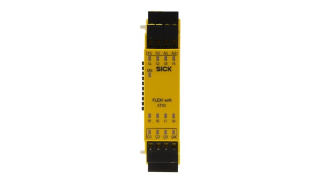 SICK Flexi Soft Series Input/Output Module, 8 Inputs, 4 Outputs, 24 V dc | FX3-XTIO84002