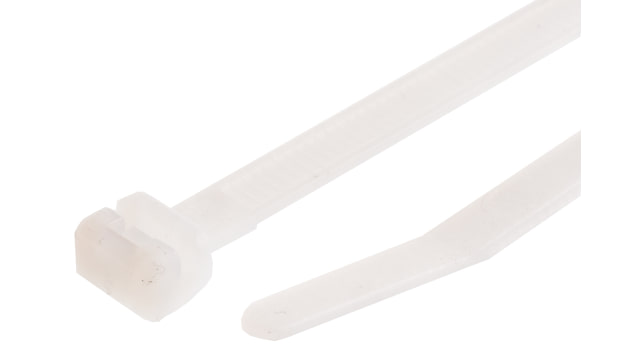 Legrand Cable Tie, Non-Releasable, 180 mm x 4.6 mm, Clear Polyamide 66 | 0 320 55