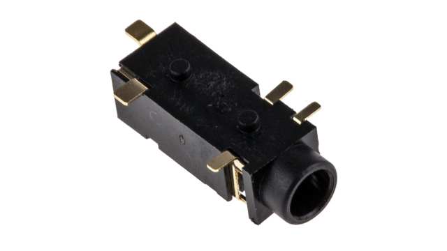 Switchcraft Jack Connector 3.5 mm Surface Mount Female 1 Stereo, 3A Solder | 35RASMT4BHNTRX