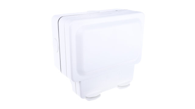 MK Electric White 2 Gang Plug Socket, 13 A Indoor & Outdoor, Type G - British | K56481WHI