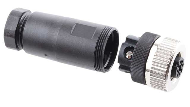 binder Circular Connector, 4 Contacts, Cable, M12 Connector, Plug, Female, IP67, 713 Series | 99-0430-12-04