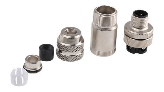 binder Circular Connector, 4 Contacts, Cable, M12 Connector, Socket, Male, IP67, 713 Series | 99-1429-814-04