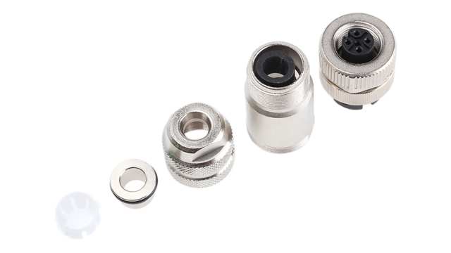 binder Circular Connector, 4 Contacts, Cable, M12 Connector, Plug, Female, IP67, 713 Series | 99-1430-814-04