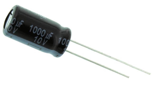 Panasonic 1000μF Aluminium Electrolytic Aluminium Electrolytic Capacitor 10V dc, Radial, Through Hole - EEUFR1A102L | EEUFR1A102L