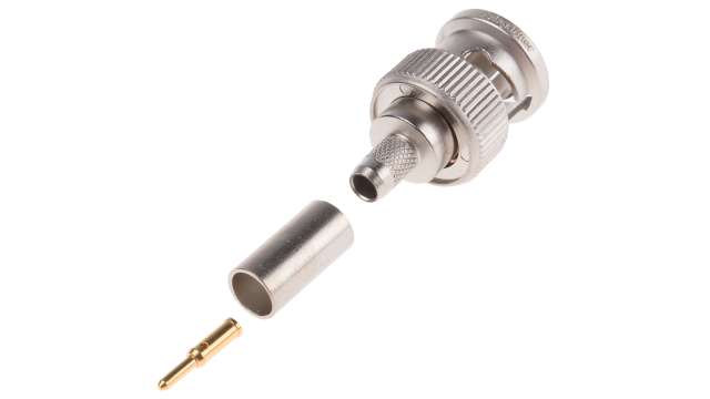 Telegartner BNC Series Cable Male BNC, 75 Ω, Straight Body Crimp | J01002A0030