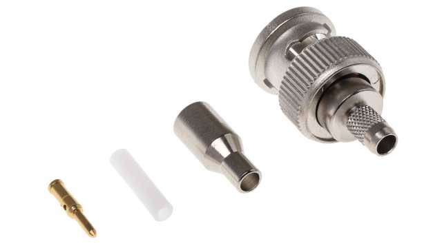 Telegartner BNC Series Cable Male BNC, 75 Ω, Straight Body Crimp | J01002A0036