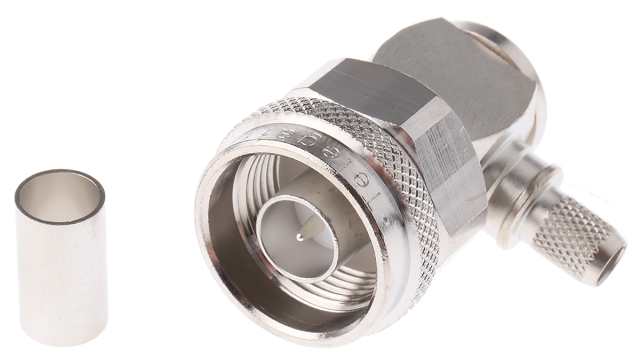 Telegartner N Series Cable Male N Connector, 50 Ω, Right Angle Body Solder | J01020A0097