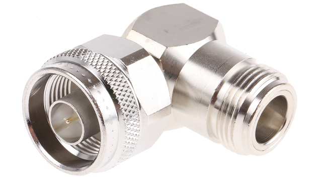 Telegartner Right Angle 50 Ω RF Adapter 11 GHz Male Female | J01024J1096