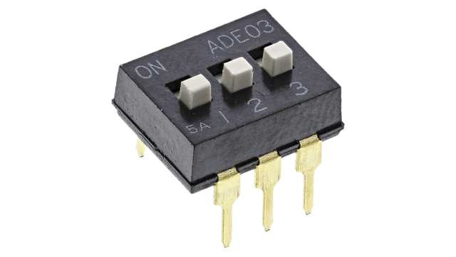 TE Connectivity Slide DIP Switch Through Hole | 1825057-2