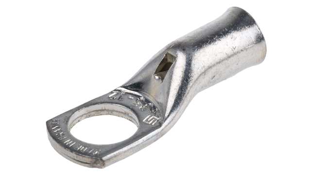 TE Connectivity, XCT Uninsulated Ring Terminal, 12 mm Stud Size 2 AWG Wire Size, Grey | 710036-4