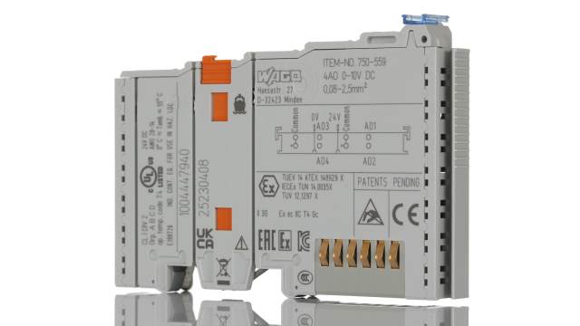 WAGO PLC I/O Module for Use with 750 Series, Analogue | 750-559