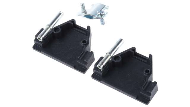 MH Connectors MHED Series ABS Straight D-Sub Backshell, 15 Way Strain Relief | 2801-0102-12-8