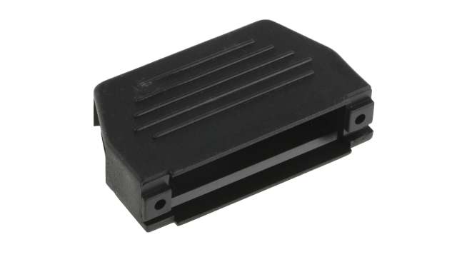 MH Connectors MHED Series Thermoplastic Vertical D-Sub Backshell, 25 Way Strain Relief | DS25S