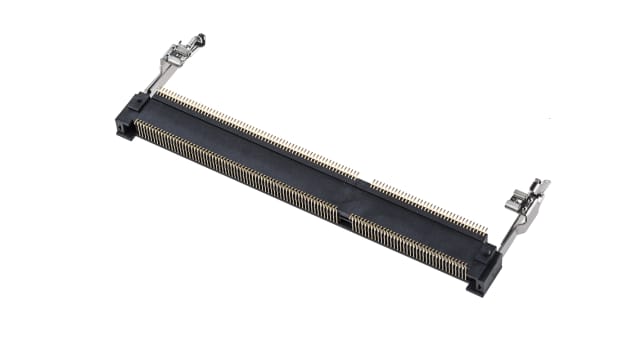 TE Connectivity 0.6 mm Pitch 204 Way, Right Angle Surface Mount DDR3 DIMM Socket ,1.5 V, 0.5A | 2-2013289-1