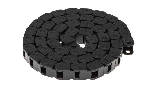 Igus e-chain Black, W16.5 mm x D15 mm, L1 m, 18 mm Min. Bend Radius, Igumid G | 06.10.018.0
