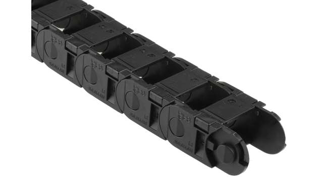 Igus e-chain Black, W36 mm x D23 mm, L1 m, 38 mm Min. Bend Radius, Igumid G | b15i.025.038