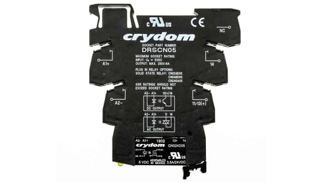 Sensata Crydom Solid State Interface Relay, 12 V dc Control, 3.5 A Load, DIN Rail Mount | DRA-CN024D05