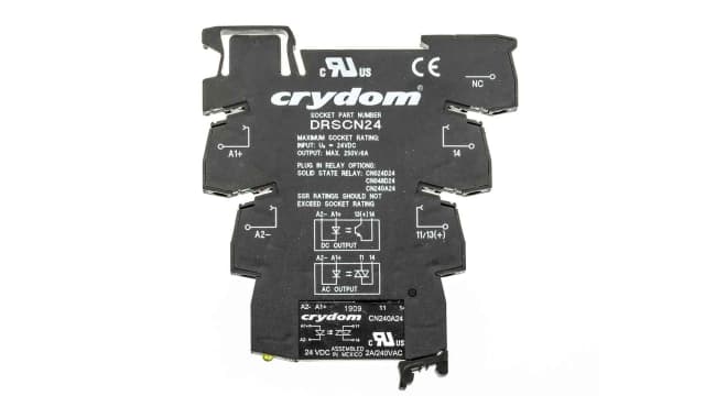 Sensata Crydom DRACN Series Solid State Interface Relay, 30 V dc Control, 2 A Load, DIN Rail Mount | DRA-CN240A24