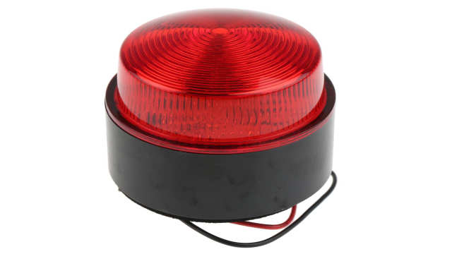 Moflash X80 Series Red Flashing Beacon, 10 → 100 V dc, 20 → 72 V ac, Surface Mount, Xenon Bulb, IP67 | X80-02-02