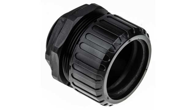 Adaptaflex Non-Metallic System Black, Conduit Fitting, 40 mm Nominal Size, M40, Polyamide 66, Black IP65  rating | 7TCA296060R0144  XF40/M40/D