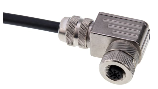 binder Circular Connector, 4 Contacts, Cable, M12 Connector, Plug, Female, IP67, 713 Series | 99-1430-824-04