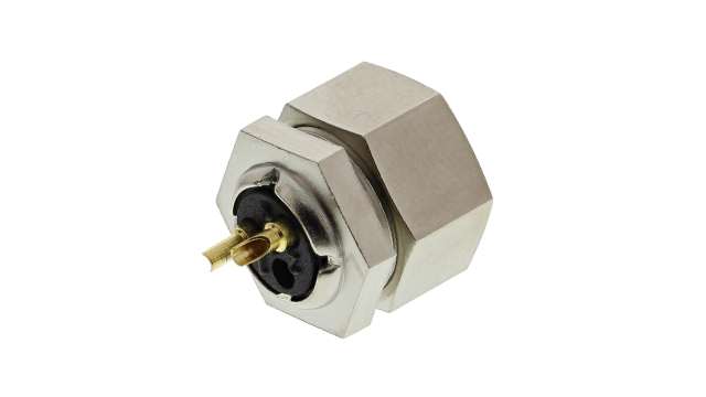 binder Circular Connector, 2 Contacts, Panel Mount, M9 Connector, Socket, Female, IP40, 711 Series | 09-0074-00-02