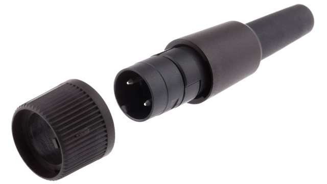 binder Circular Connector, 2 Contacts, Cable, Miniature Connector, Socket, Male, IP40, 678 Series | 99-0601-00-02