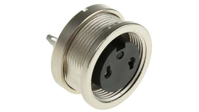 binder Circular Connector, 2 Contacts, Panel Mount, M16 Connector, Plug, Female, IP40, 680 Series | 09-0304-00-02