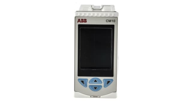 ABB CM10 DIN Rail Process Controller, 97 x 50mm 2 Input, 2 Output Analogue, Relay, 100 → 240 V ac Supply Voltage | CM10/000S0E0/STD