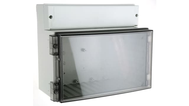 Fibox CARDMASTER Grey Polycarbonate Enclosure 156 mm, 280 mm, 219 mm | PC 25/22-3 ENCLOSURE