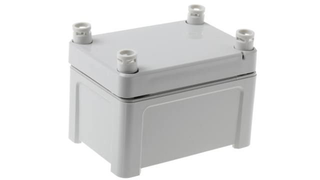 Fibox TEMPO Series Grey Grey Lid ABS Enclosure, IP65, IK07 60 mm, 95 mm, 65 mm | TA 090706 ENCLOSURE