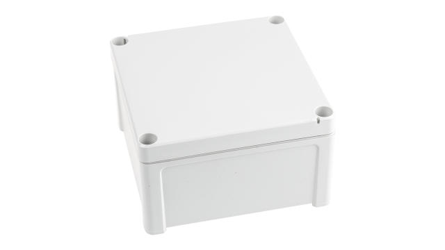 Fibox TEMPO Series Grey Grey Lid ABS Enclosure, IP65, IK07 75 mm, 130 mm, 130 mm | TA 131308 ENCLOSURE