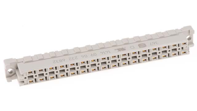 HARTING 09 04 32 Way 5.08 mm Pitch, Type D, Type Solder Class Class C2, 2 Row Female, Straight DIN 41612 Connector | 09042326832