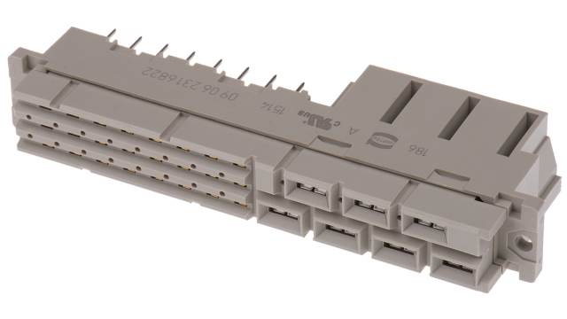 HARTING 09 06 31 Way, Type MH, Type Solder Class Class C2, 3 Row Female, Straight DIN 41612 Connector | 09062316822