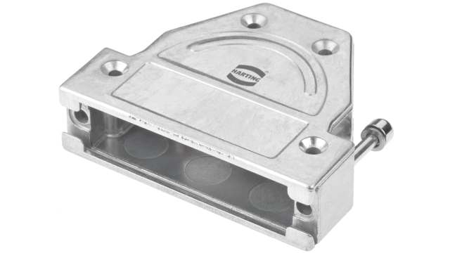 HARTING D-Sub Series Metal Right Angle D-Sub Backshell, 25 Way Strain Relief | 61030012017