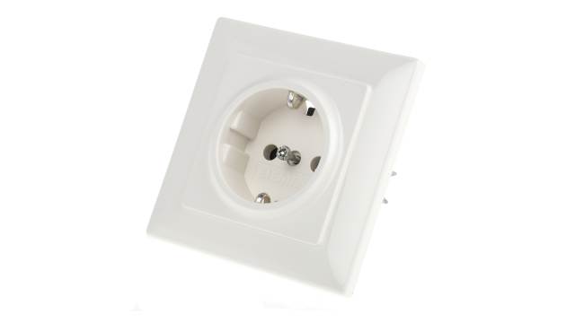 Siemens White Plug Socket, 16 A, Outlet Socket | 5UB1580
