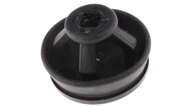 WISKA CLIXX Black Thermoplastic, Polypropylene 16 mm Cable Grommet for 10 mm Cable Dia. for 4 mm Cable Dia. CLIXX M16/B | CLIXX M16/B