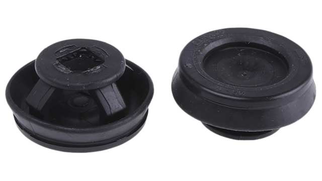 WISKA CLIXX Black Polypropylene, Thermoplastic 25 mm Cable Grommet for 17 mm Cable Dia. for 9 mm Cable Dia. CLIXX M25/B | CLIXX M25/B